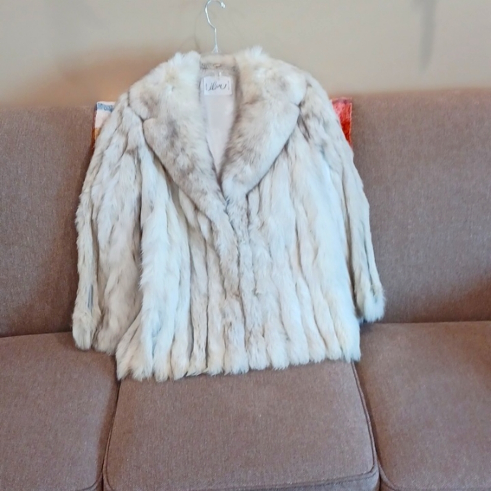 100% Norway Blue Fox Coat